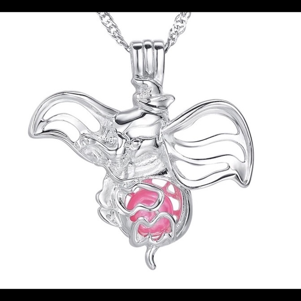 SALE! Disney Dumbo Wish pearl pendant necklace